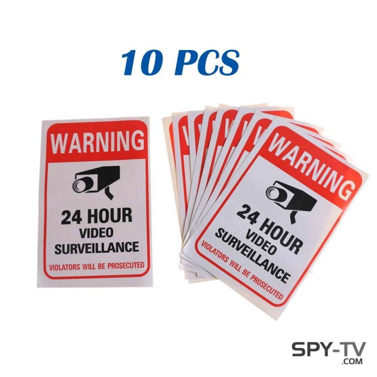 10 pcs security camera warning sticker