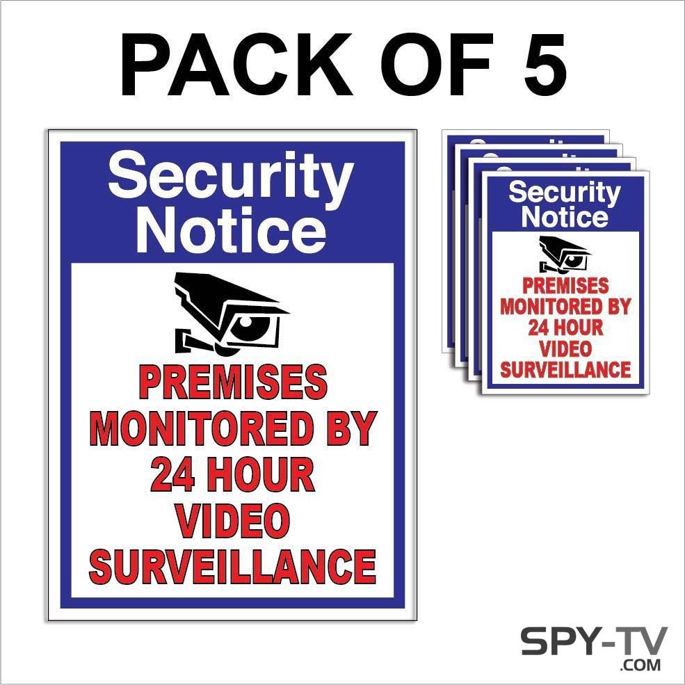 4-CCTV 2x6 Video Surveillance Security Burglar Alarm Decal Warning Sticker Signs